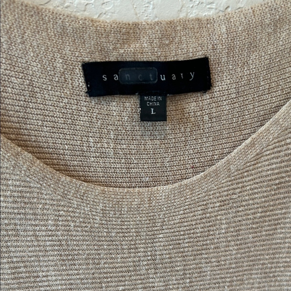 Sanctuary Beige Knit Sweater - Picture 2 of 6